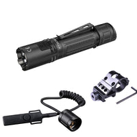 XT2CR PRO MATTE BLACK 2100Lumens tactical flashlight airsoft kit